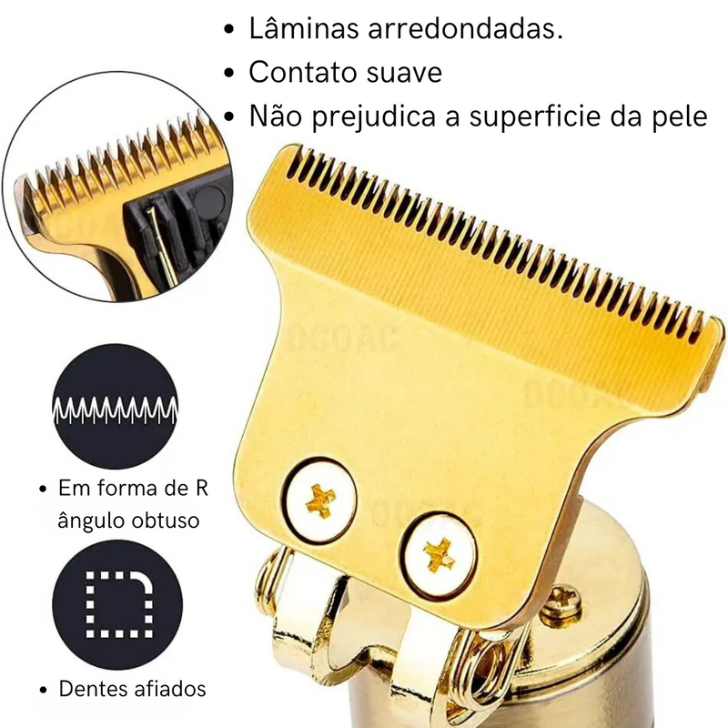 Máquina de Cabelo Profissional T9 4 PENTES PRA BARBEAR + FRETE GRÁTIS