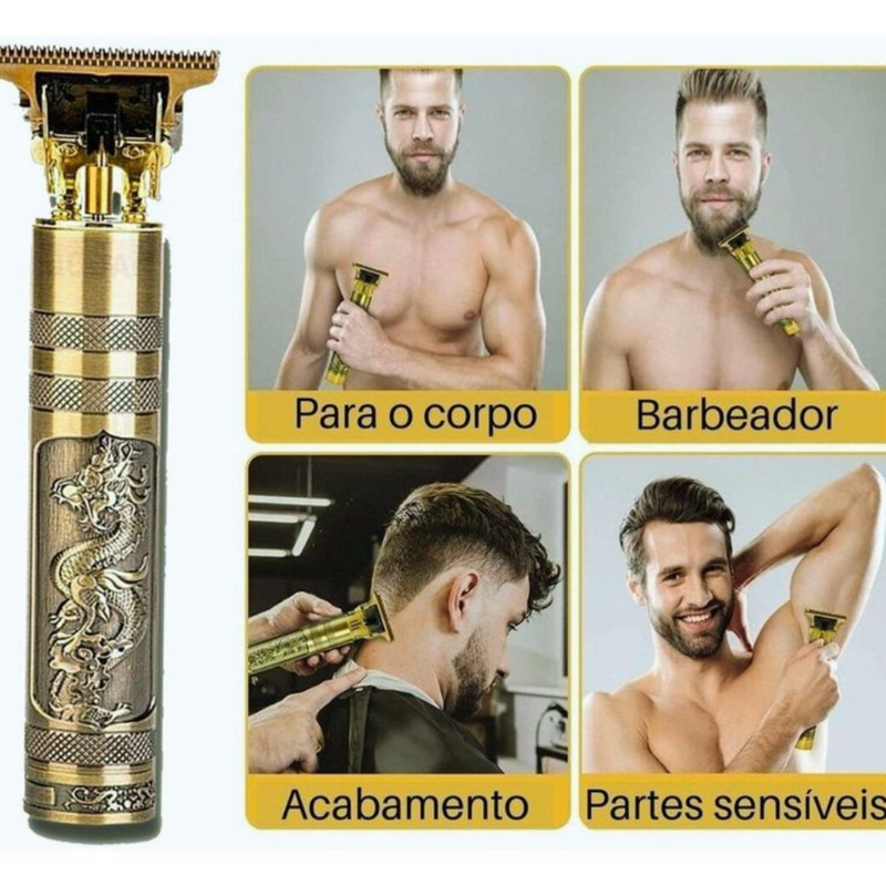 Máquina  de Barbear Dragão Hair Trimmer: Tecnologia e Design com FRETE GRÁTIS!